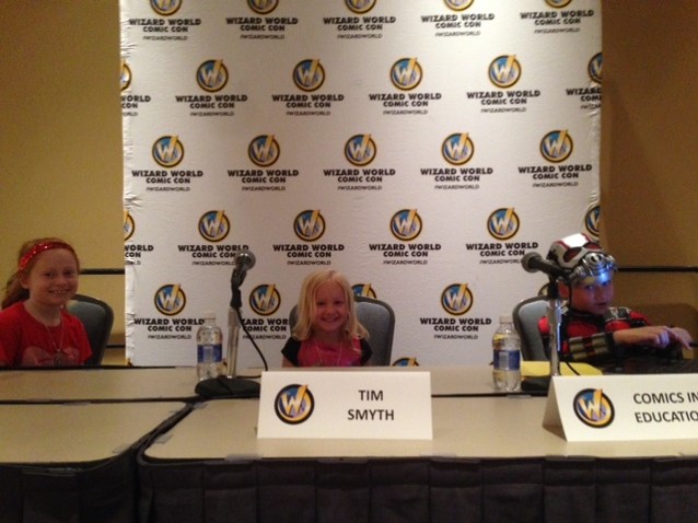 My children wanting to present their own panels on the power of comic books! This was following my presentation in 6/2016 at Wizard World Philadelphia. 