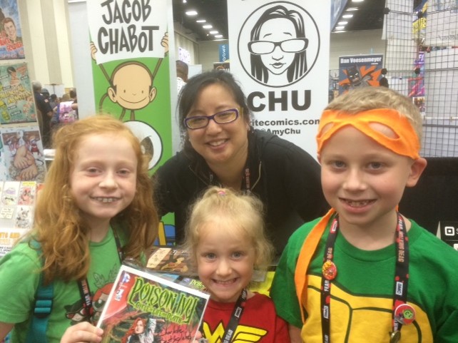 My daughter loves the scientific-minded and independent Poison Ivy - so glad to have met the author Amy Chu. 