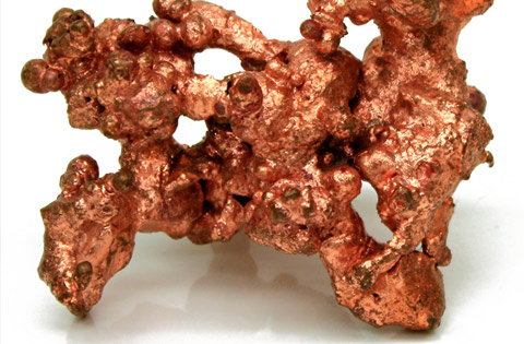 copper is the only raw material that both conducts & grounds electricity. 