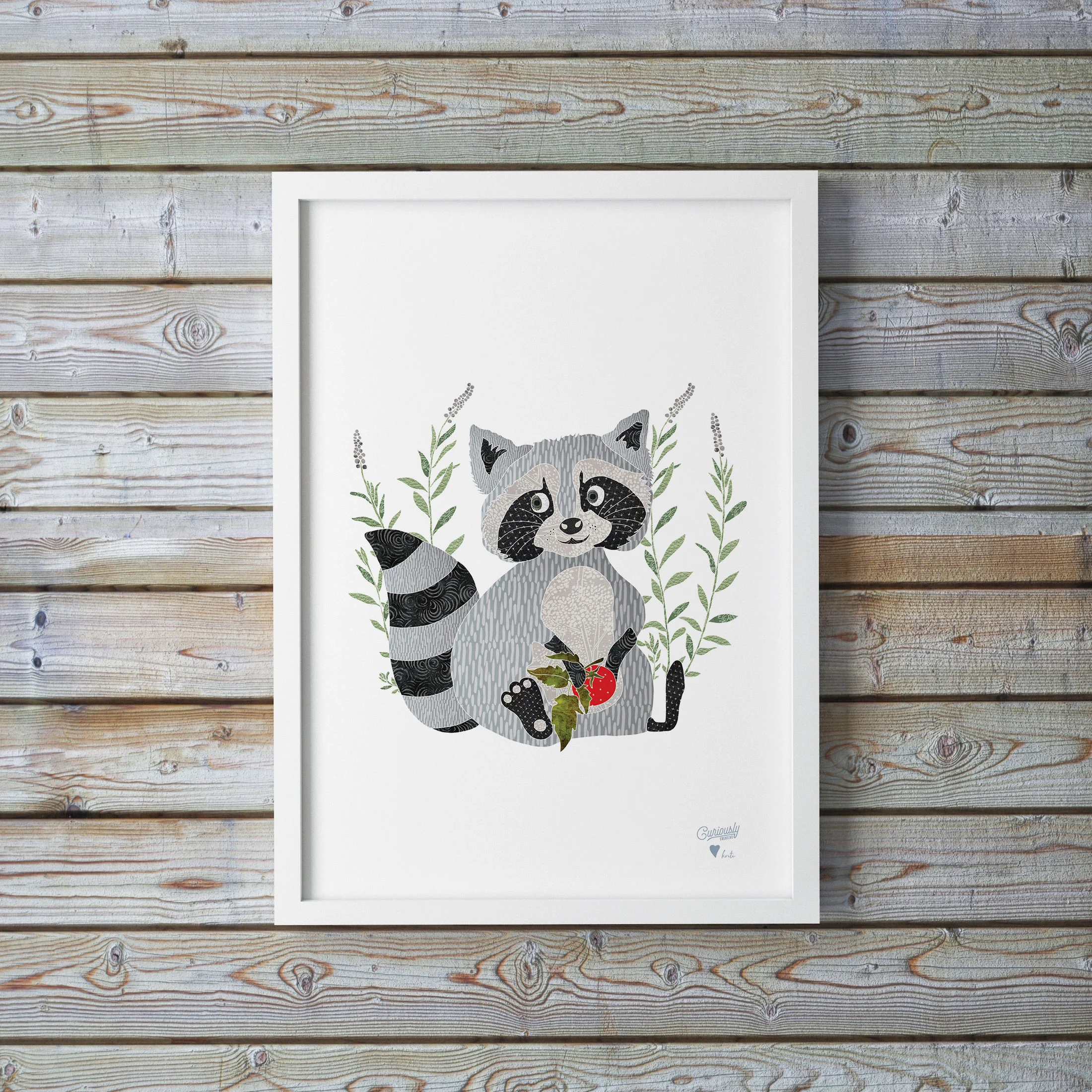 Raccoon-Art-Illustration-Print-Curiously-Creative-NZ-Framed.jpg