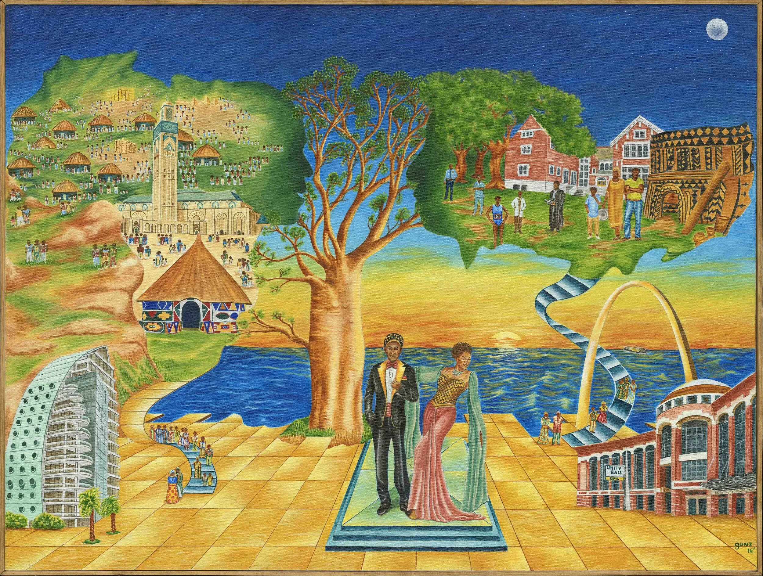 Painting Scan smaller version of unity ball .jpg