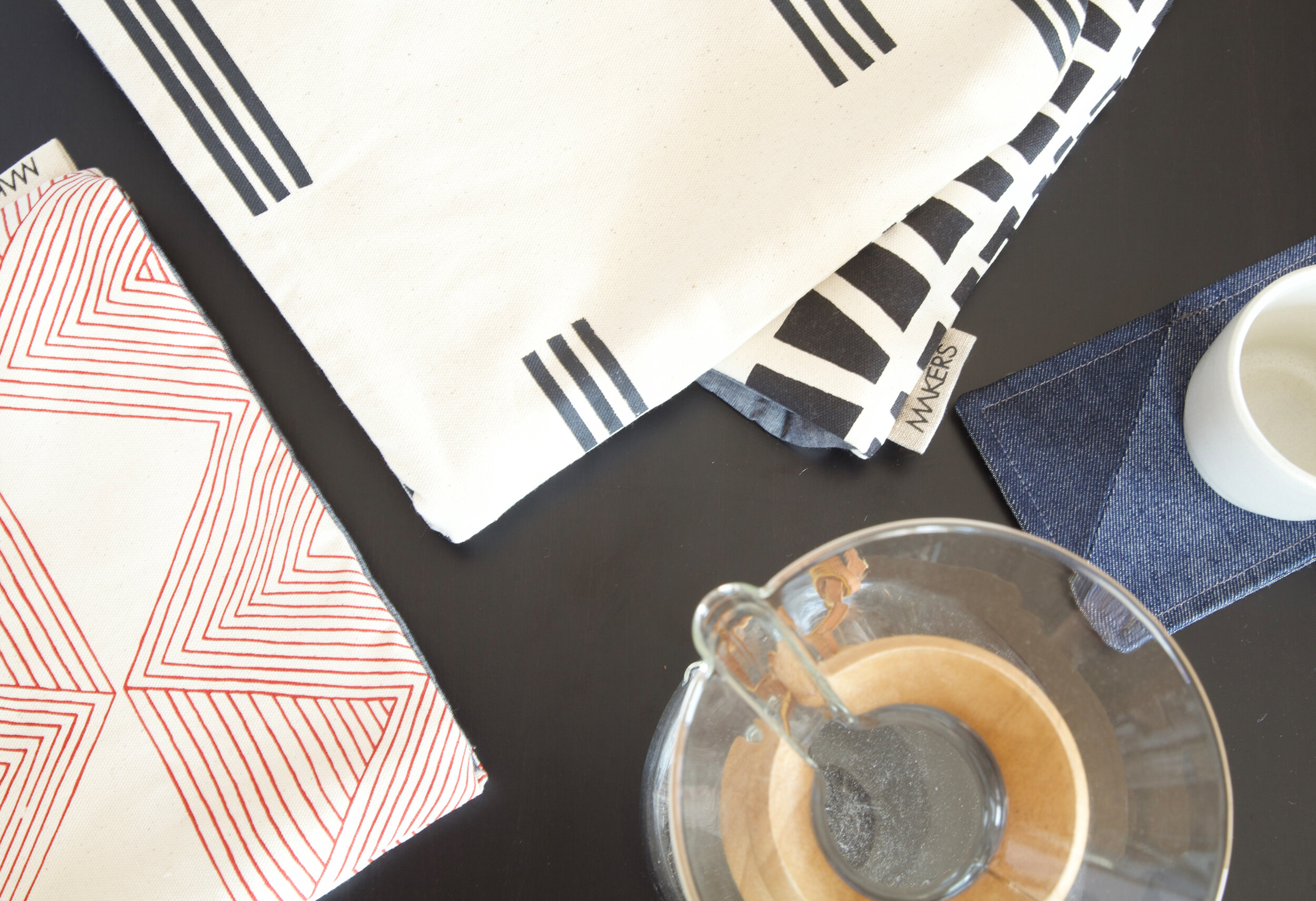 printed canvas chemex coffee cosy 13" x 11.5"