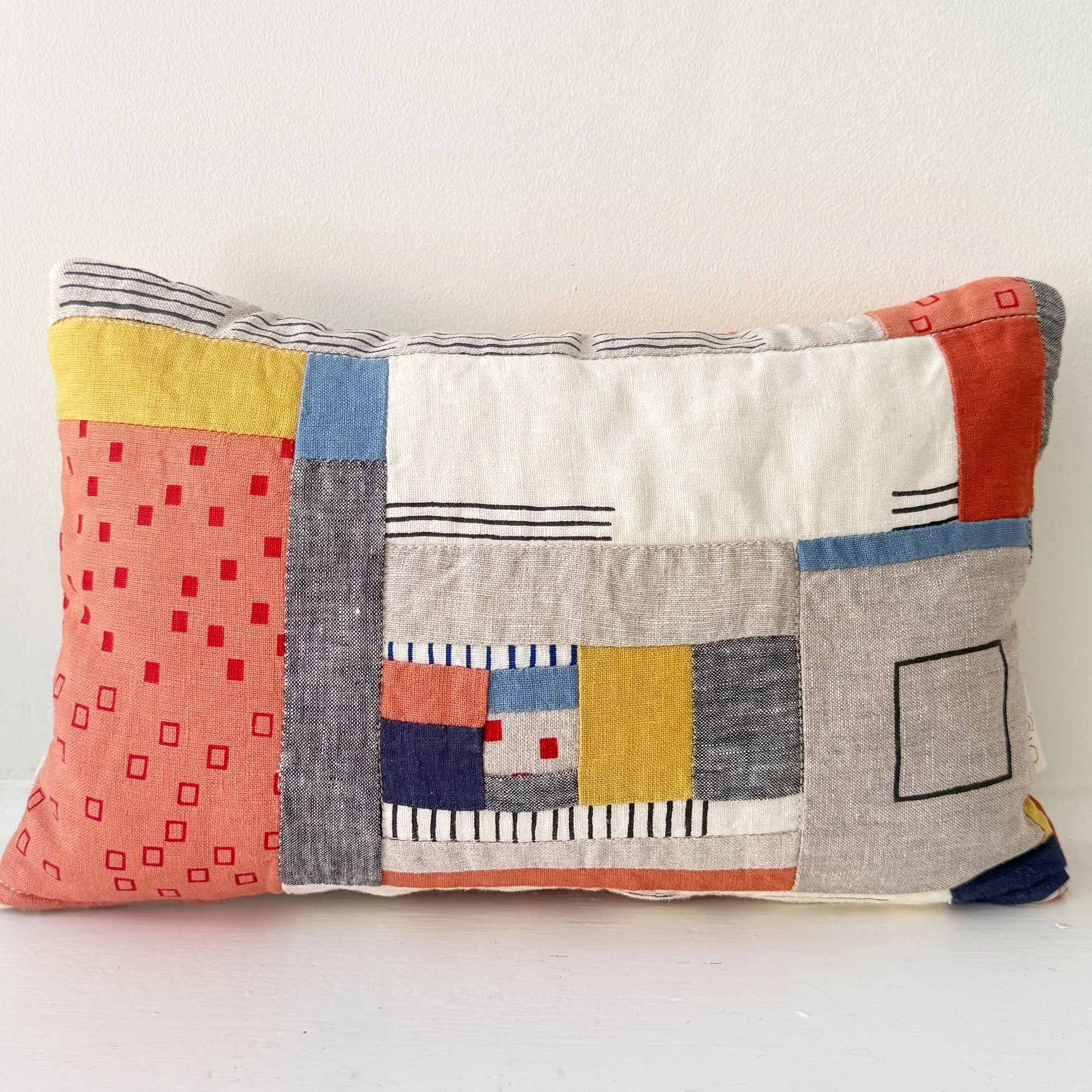 Teeny Cushion/Quilted Keepers Multi Linen Cushion
