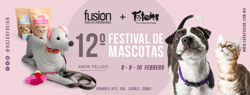 12 Festival de Mascotas ¡Nos vemos en Bazar Fusión este viernes!