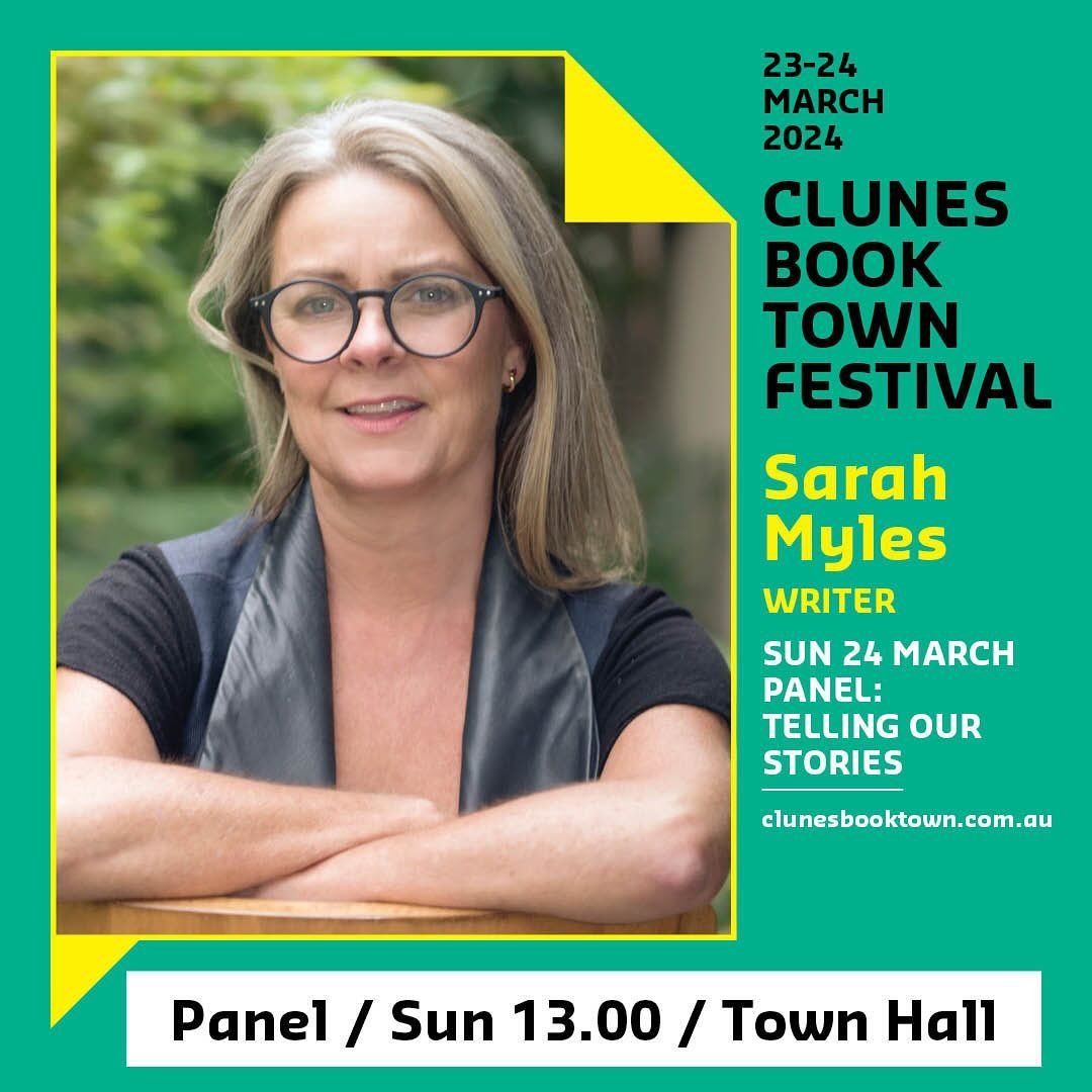 Delighted to be joining @carmelbird53 @novaweetmanbooks @maxinebeneba and @samuelgdrummond on March 24 at 1pm for an all round fascinating discussion on Telling our Stories. Come and join in at the fabulous Clunes Booktown Festival @clunesbooktown
🎫