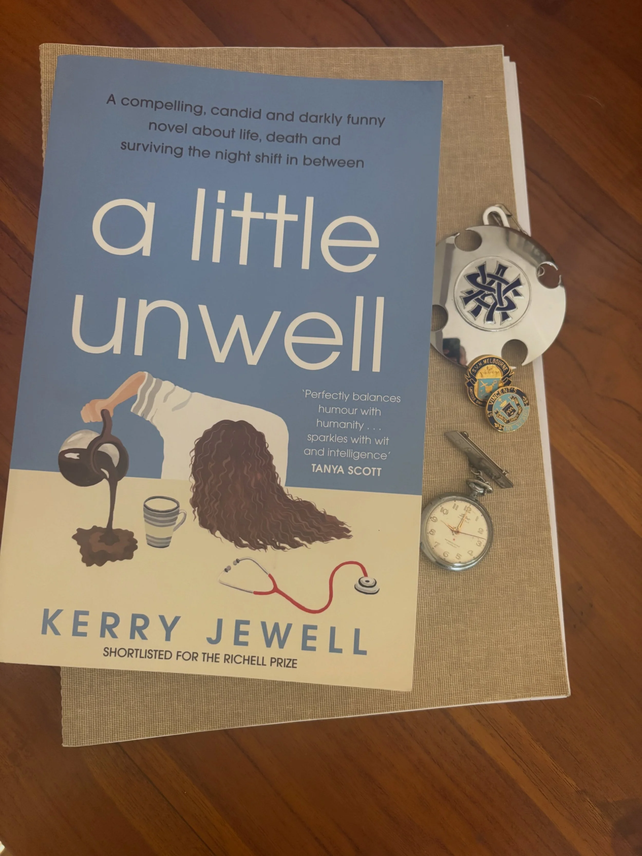 This darkly funny, life-affirming story has been out in the world for a month! A Little Unwell by @drkerryjewell is for anyone who has ever found themselves anywhere near a hospital. Congratulations dear Kerry, from the beginning, it has been a joy b