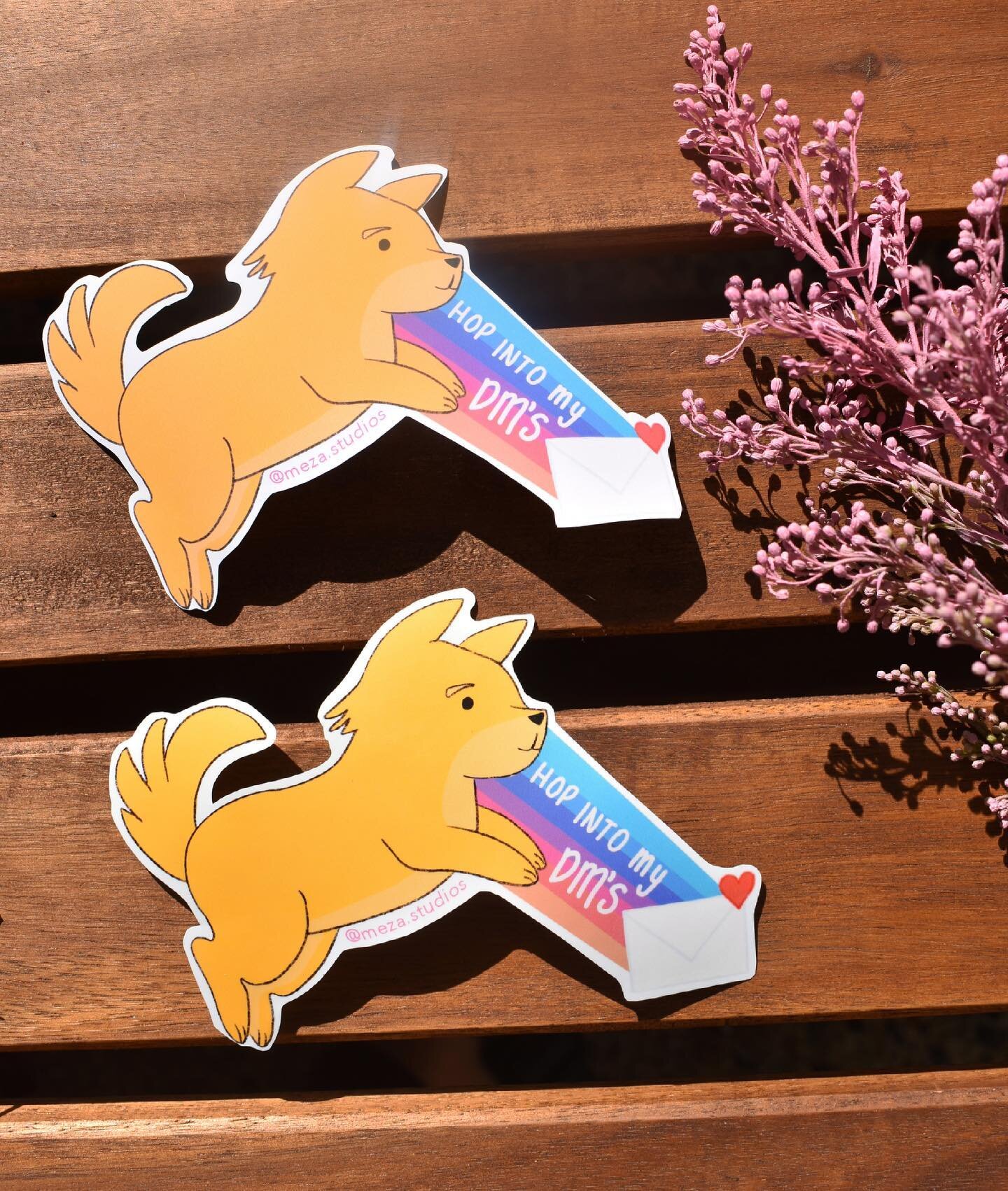 Hop into my DMs, whatcha waiting for? 😏😉☺️ Shop (Link in bio)

#stickers #cute #cutedogs #yellow #art #illustrationartists #latina #latinaownedbusiness