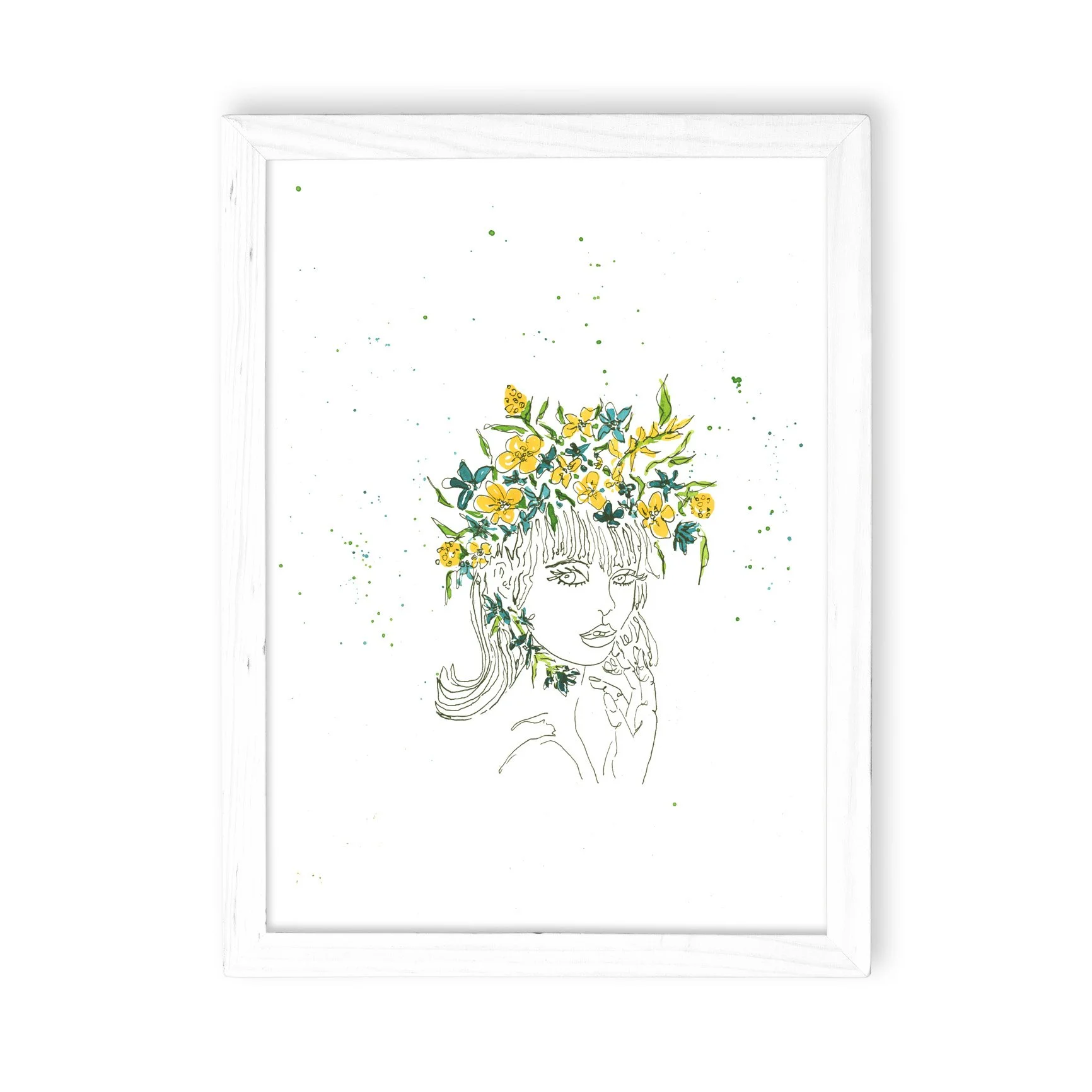 Floral Hat Chica Framed-Recovered.jpg