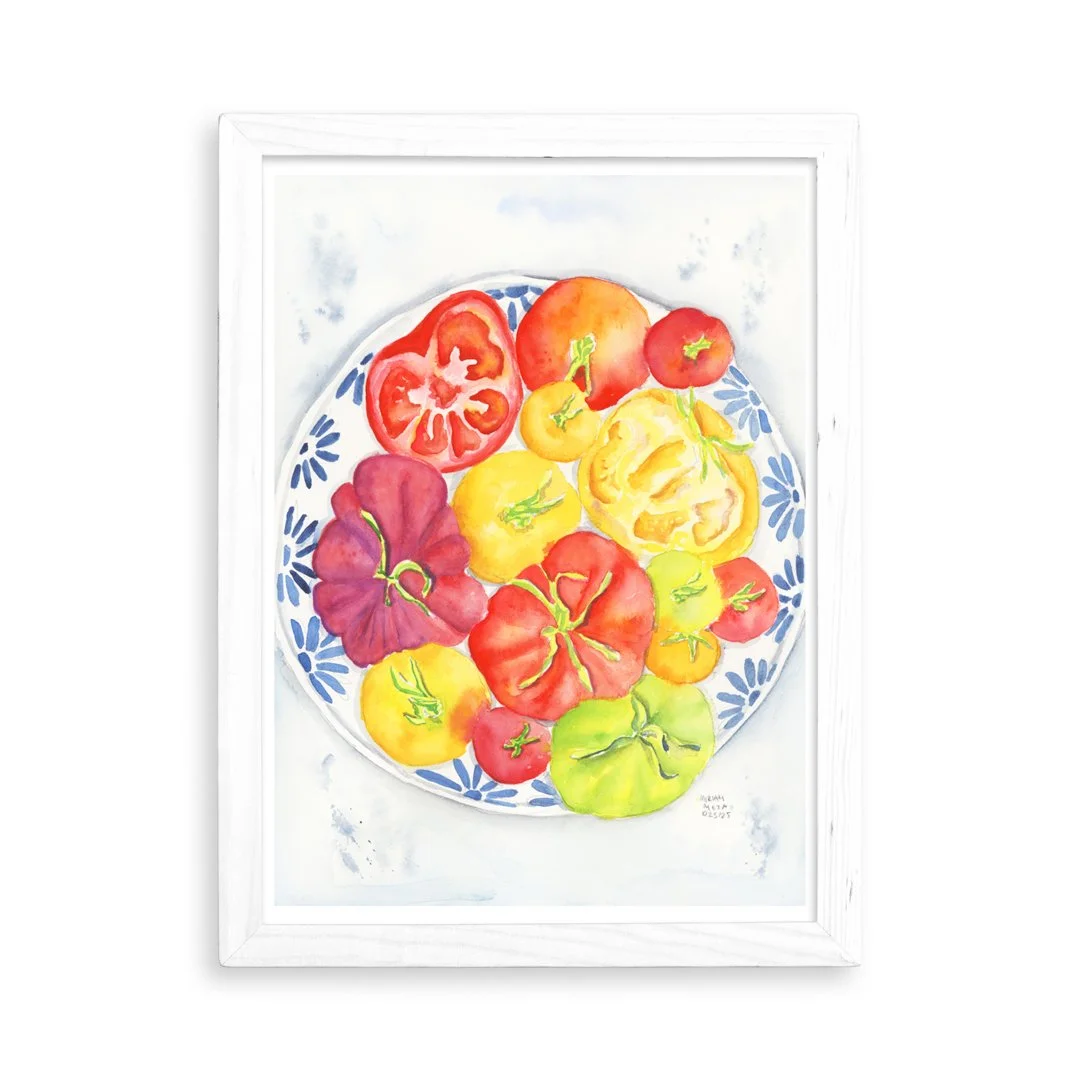 Tomato Plate Framed.jpg