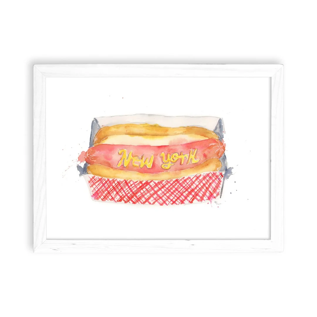 New York Hot Dog Framed.jpg