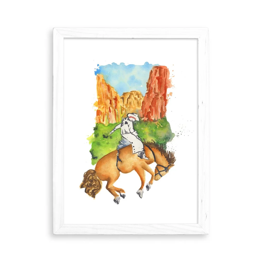 Cowboy Landscape Framed.jpg