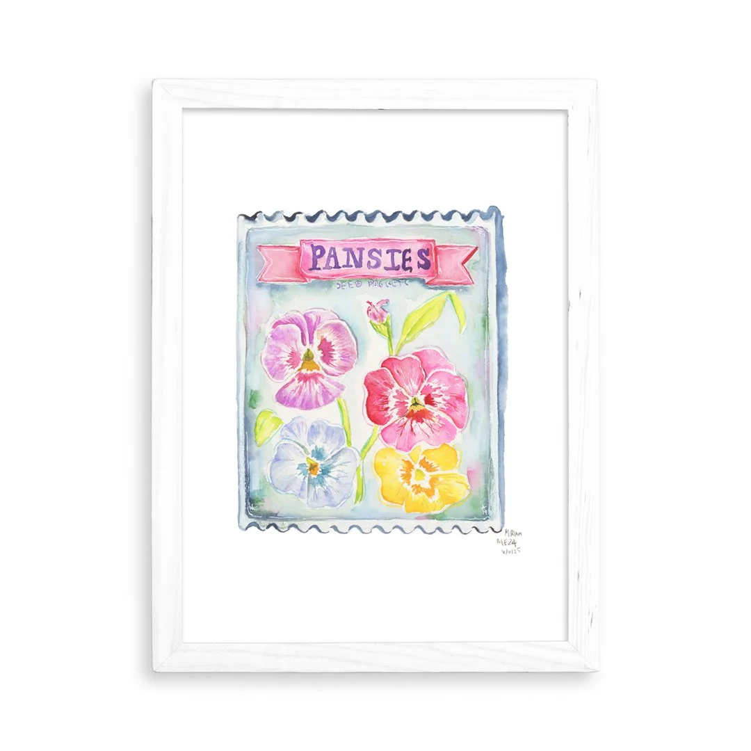 Pansies Seed Packet Framed.jpg