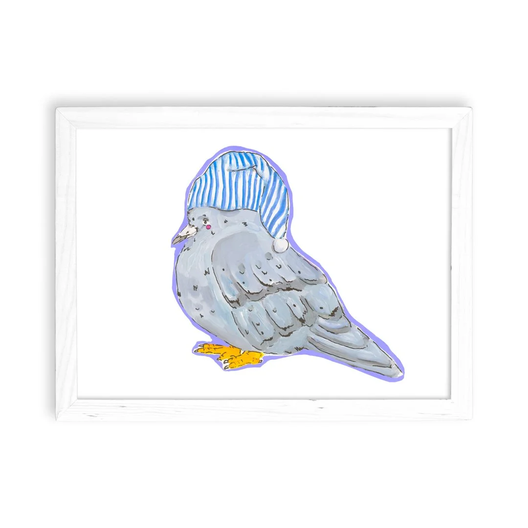 Sleepy Pigeon Ebenezer Framed.jpg