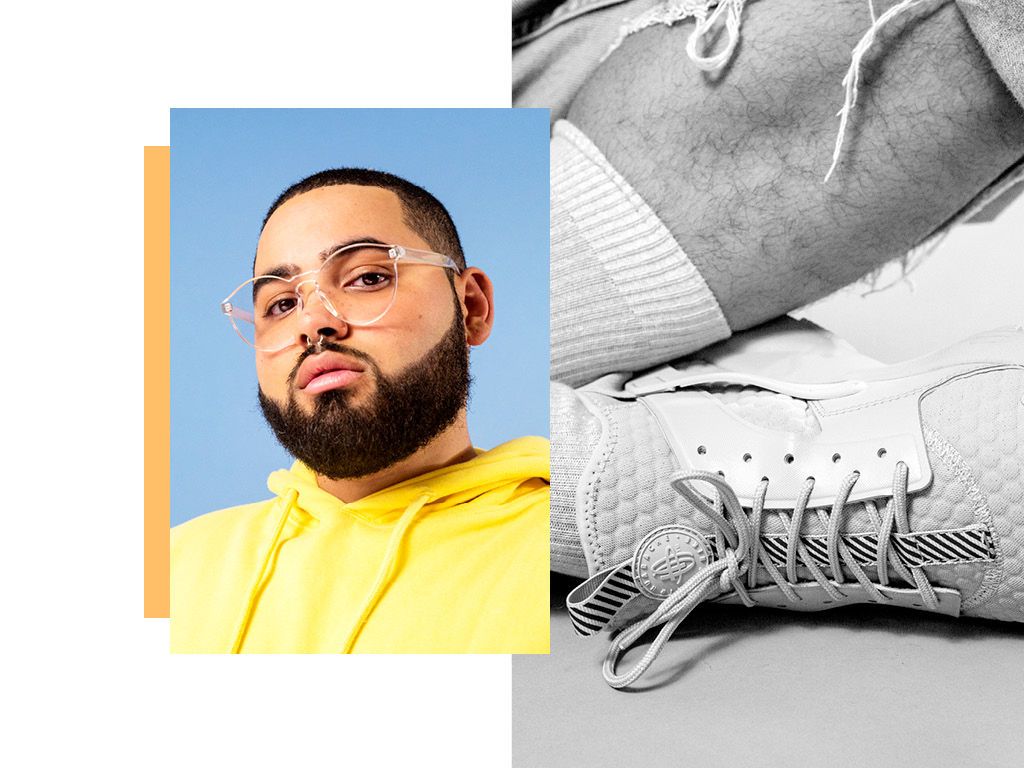 Topman Hoodie, Monocut Glasses from Urban Outfitters, Nike Air Huaraches, Uniqlo Socks. 