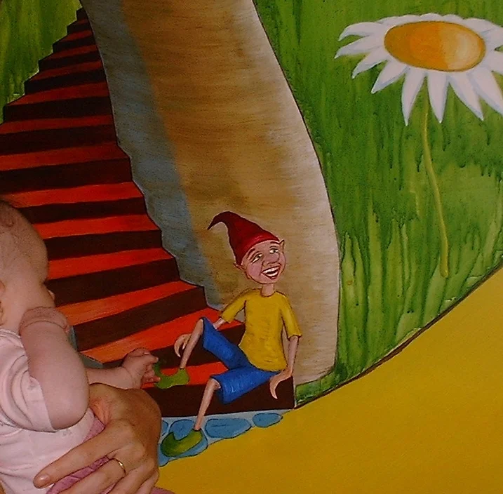  nursery wall mural, 2002   