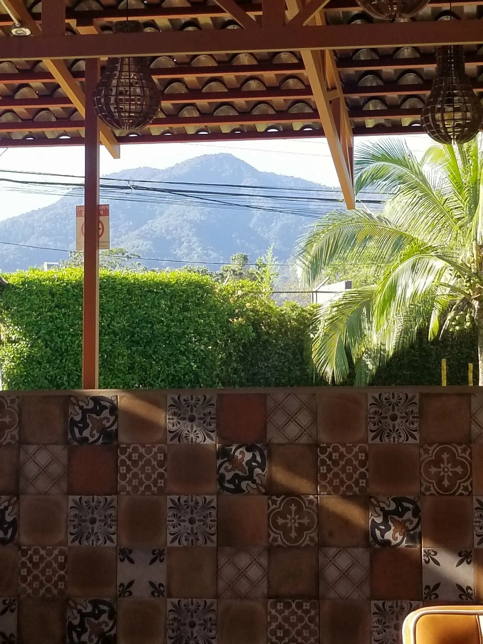 View of the Volcano from our tent