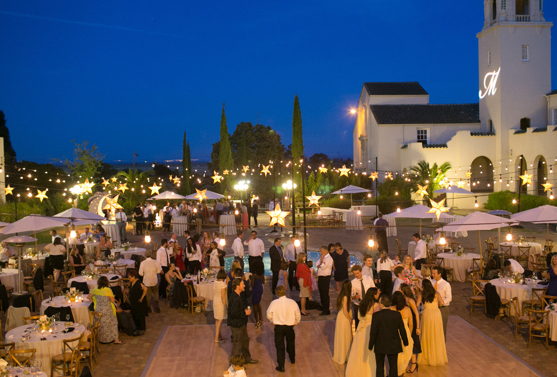 Elena and Jake's Wedding | St. Vincent's School for Boys Blue Gold and Peach Romance