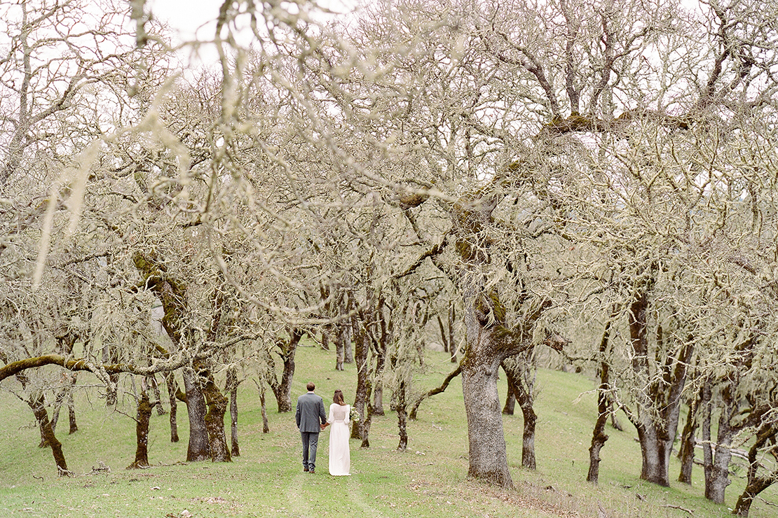  Rustic Scandinavian Styled Wedding: Paper Goods + Calligraphy: Sweet + Crafty // Photography: Josh Gruetzmacher // Venue: Chalk Hill Clematis // Planning: Be Hitched Event Planning + Design // Florist: Chestnut &amp; Vine Floral Design // Wedding Dress: Elise Hameau from LOHO Bride // Bride’s Shoes: Bryr Clogs // Hair + Makeup: Fox &amp; Doll // Groom’s Suit: The Black Tux // Catering: Quince // Cake: The Whole Cake // Table Top Rentals: Frances Lane // Furniture Rentals: Bright Event Rentals // Jewelry: Melissa Joy Manning // Linens: La Tavola Linens // Ceramic Vessels: Gerhard Ceramics 