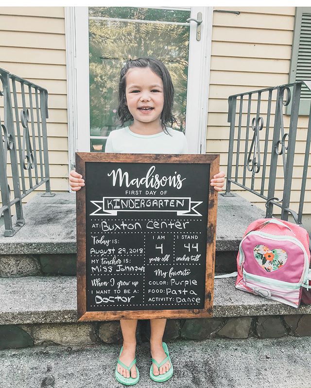 Having fun with these first day of school signs this year! Congrats Madison and @vacationland.mama! 
#sweetandcrafty #chalkboardart #chalkboardsigns #chalkboardsign #firstdayofschool #firstdayofpreschool #firstdayofschoolsign #firstdayofschoolpic #si