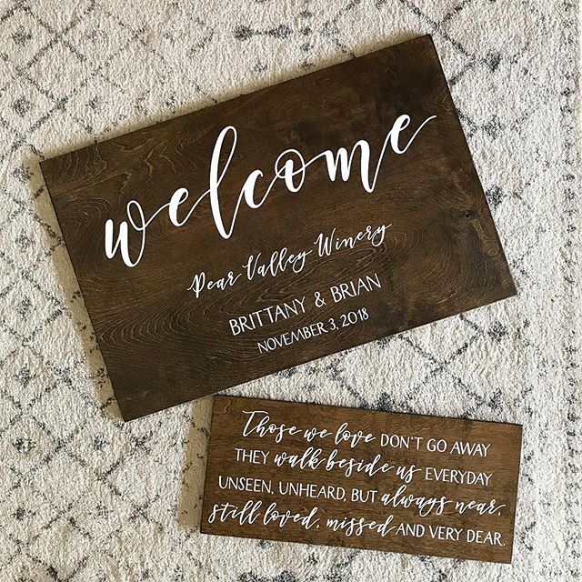 Shipping these out for a November wedding! I love this quote to remember loved ones not able to be present on wedding days.