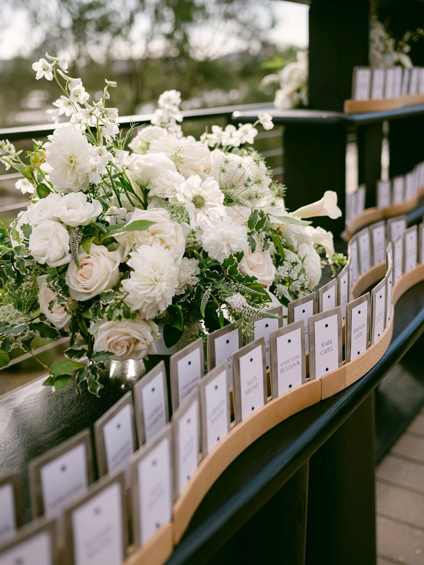 Visual movement, mixed textures, and an interactive experience. Escort card display from the beautiful wedding 2 weeks ago for @kennidyq @evangambino 

Photo: @scottanddanaphotographers 
Full planning and design: @asavvyevent 
Floral: @nancyliuchin 
