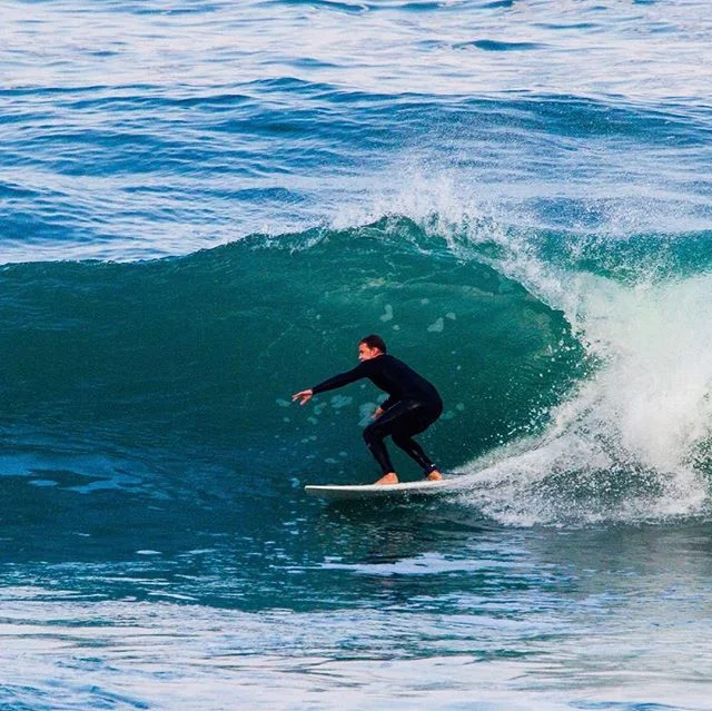 Harry spending some quality time with the Atlantic Ocean near Nazare, Portugal.