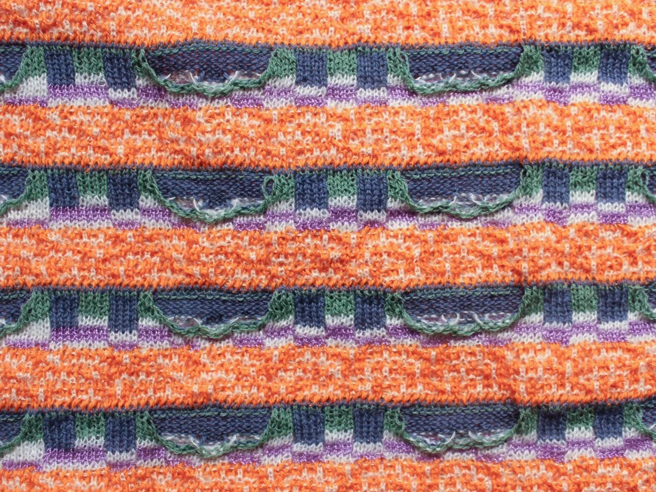Yarns Used: Wool, Acrylic, Polyester