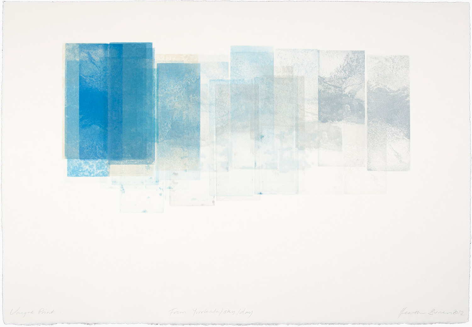 From Yirrkala/ sky/ day etching 2012 54 x 78cm