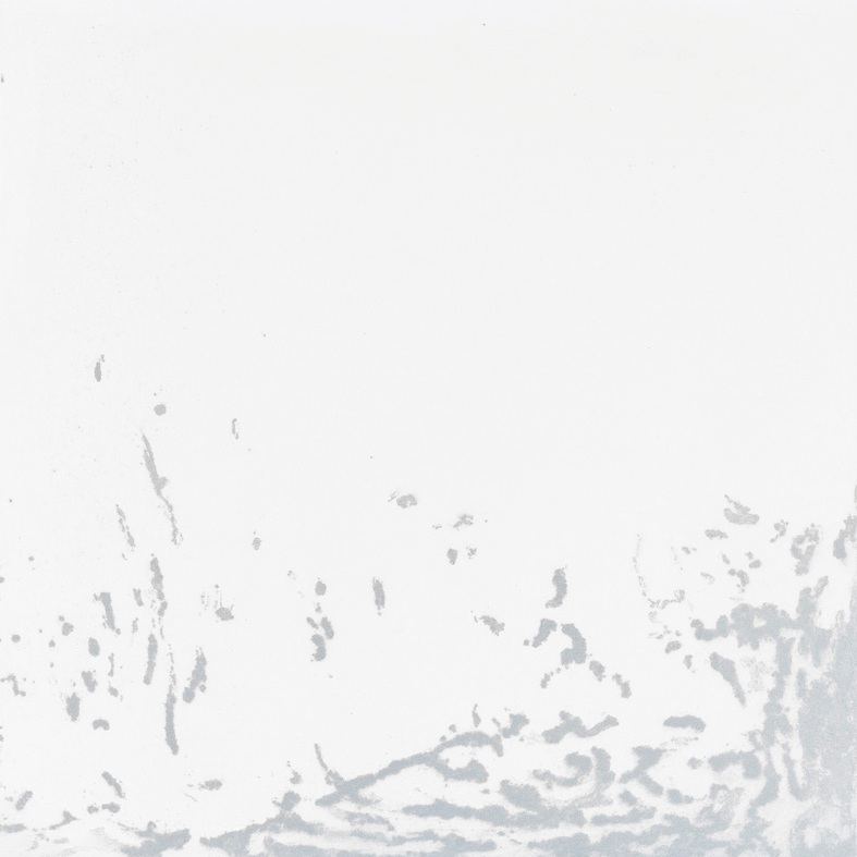 A Mist is a Collection of Points #1 , intaglio print from corroded steel plate, 2018, image size 60 x60cm, sheet size 70 x 70cm