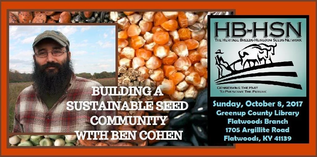 Workshop - Building a Sustainable Seed Community with Ben Cohen