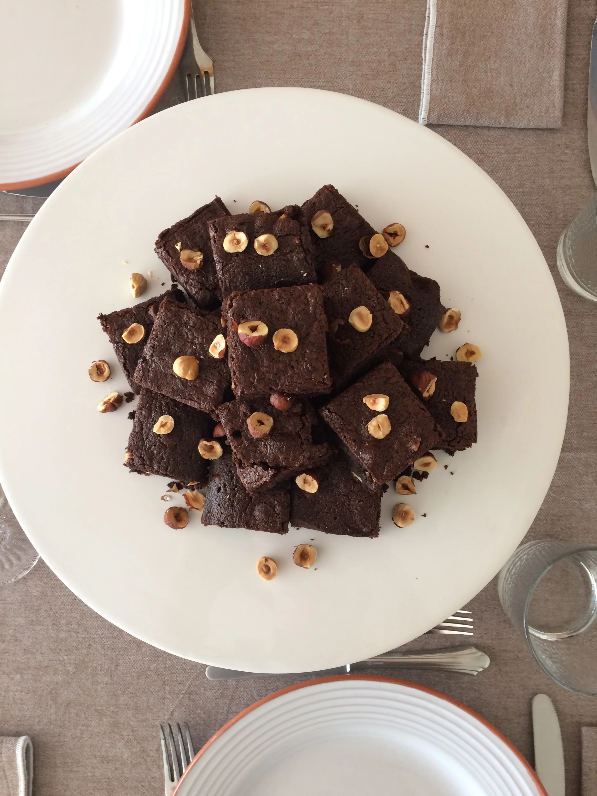 Brownies de Chocolate e Avelã