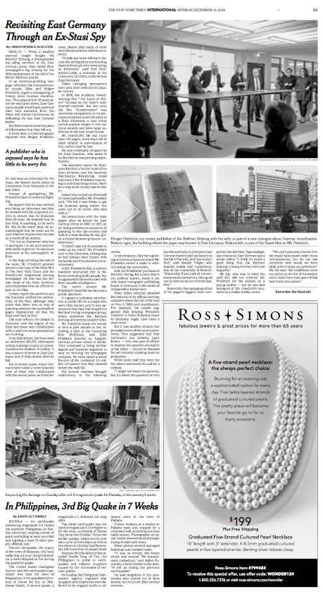 The New York Times, 16.12.2019