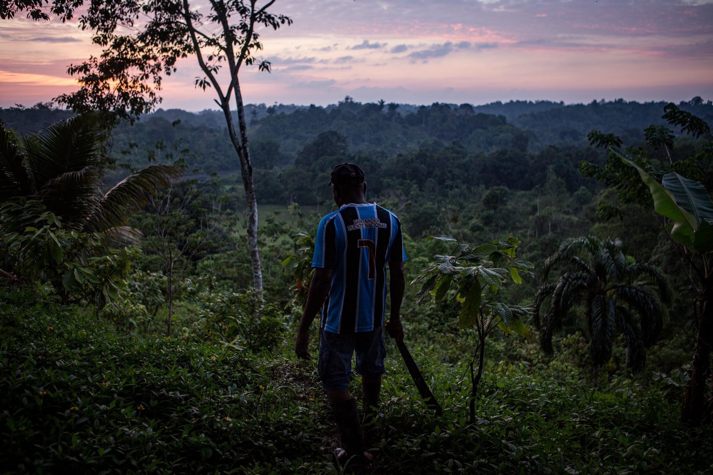  Exequiel, 62. He is one of many coca cultivators of the region. His plantations were fumigated by the police in December 2017 destroying all his coca plants. "Everything got burned by the fumigation. Now I have to start again. I don´t have anything 