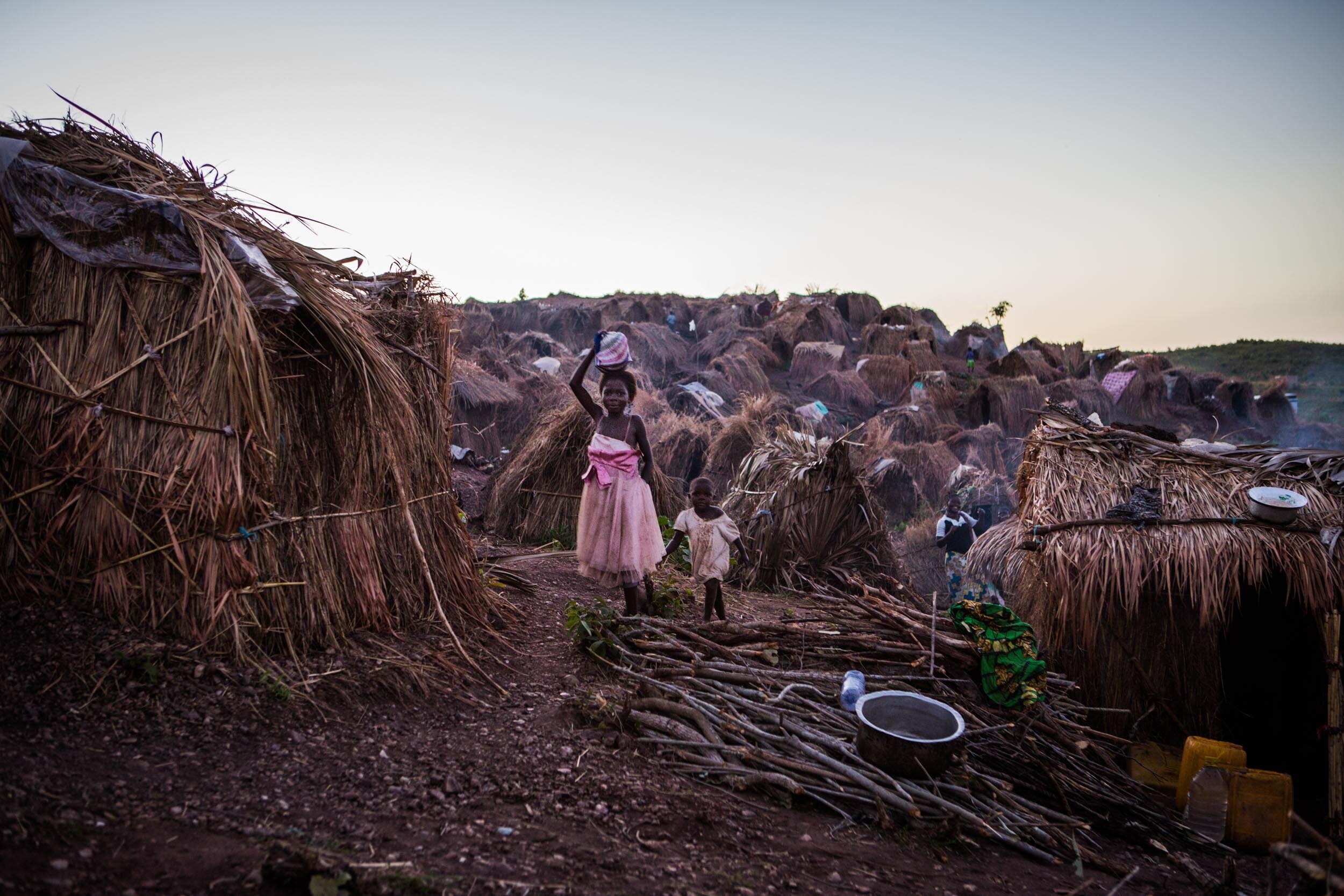  Kalenge refugee camp in Tanganyika, eastern DRC. Recent violence in May 2017 has displaced thousands of people. Among them are many children who have been separated from their parents when they fled. The DRC has one of the highest numbers of interna