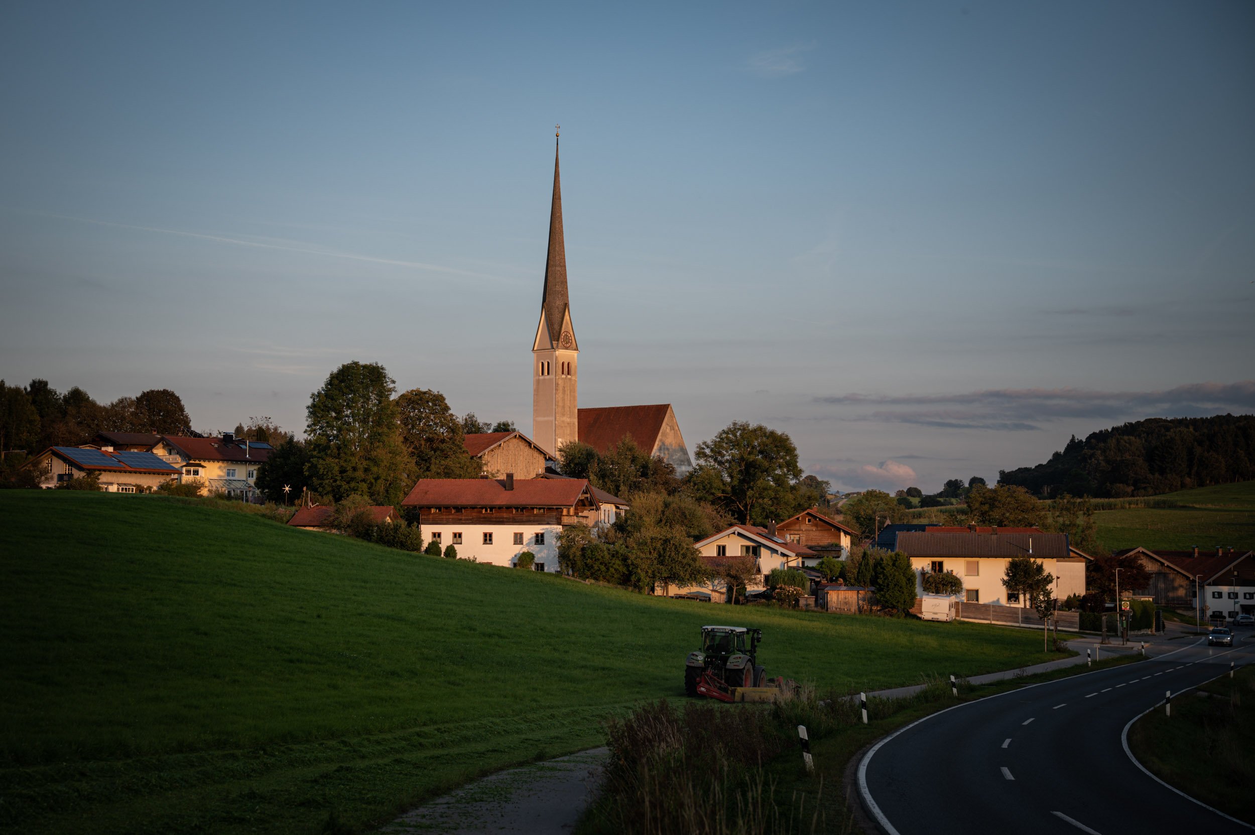 The village of Mauerkirchen in the German state of Bavaria. 