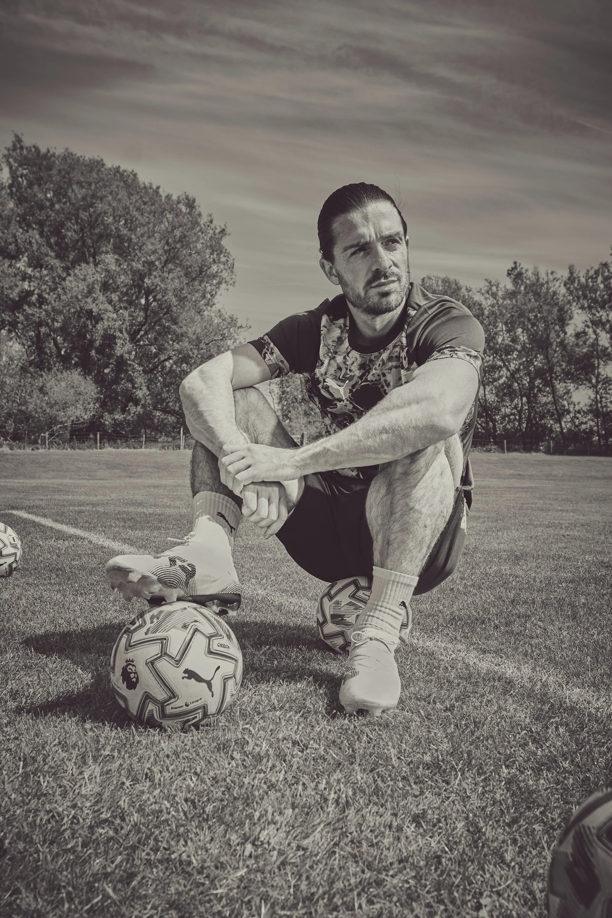 Jack Grealish with the PUMA Premier League Ball