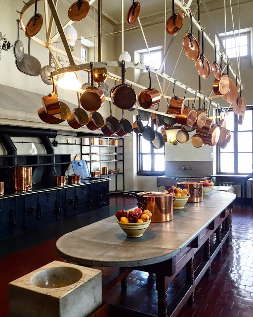 During a winter visit to the Breakers, one of the mansions in Newport, RI, I was inspired to find out a bit more about cooking with copper pots. A few notes on the benefits of cooking with copper can be found on my blog.