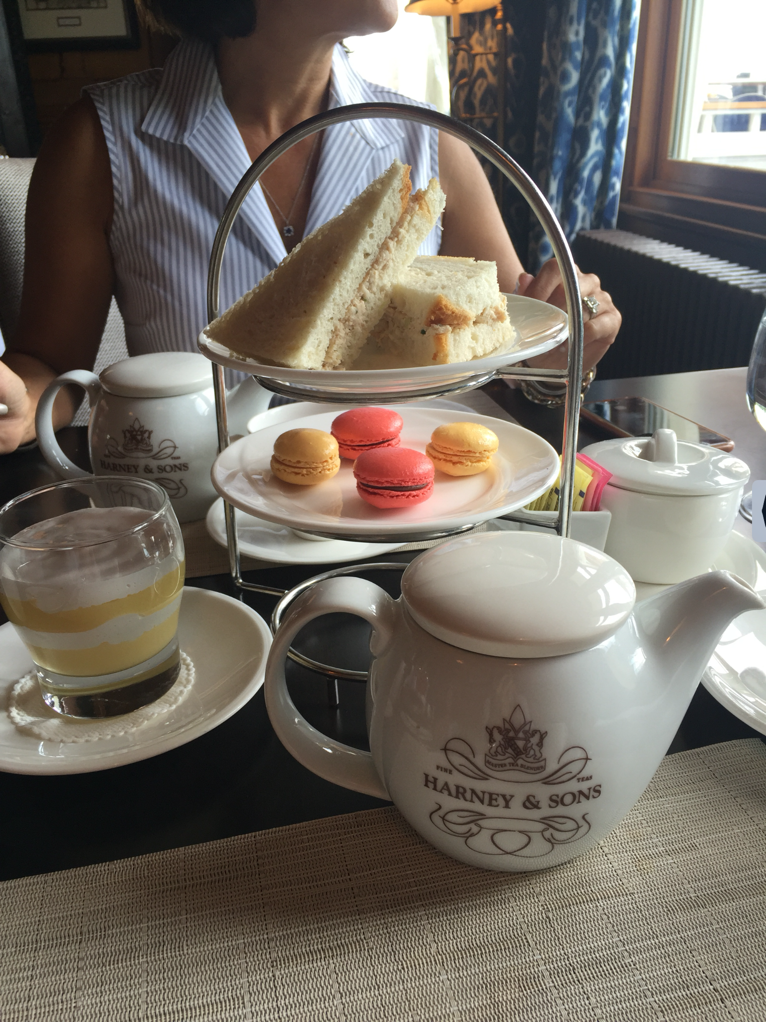 In a private room for guests, our afternoon tea was served.