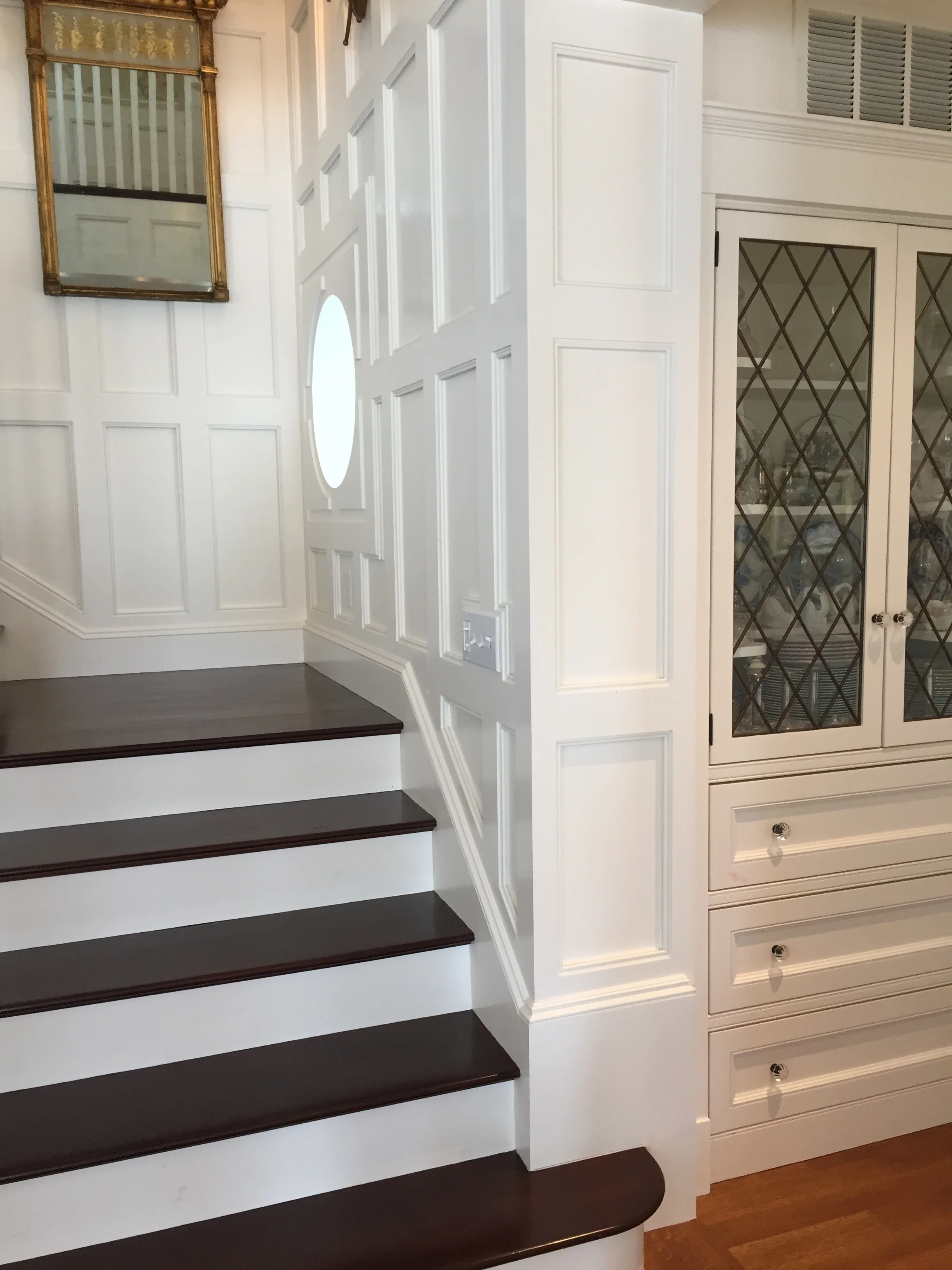 Architectural details abound through the home.
