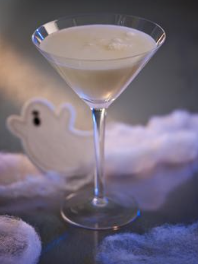Liquified Ghost Martini - A New England Halloween Treat 