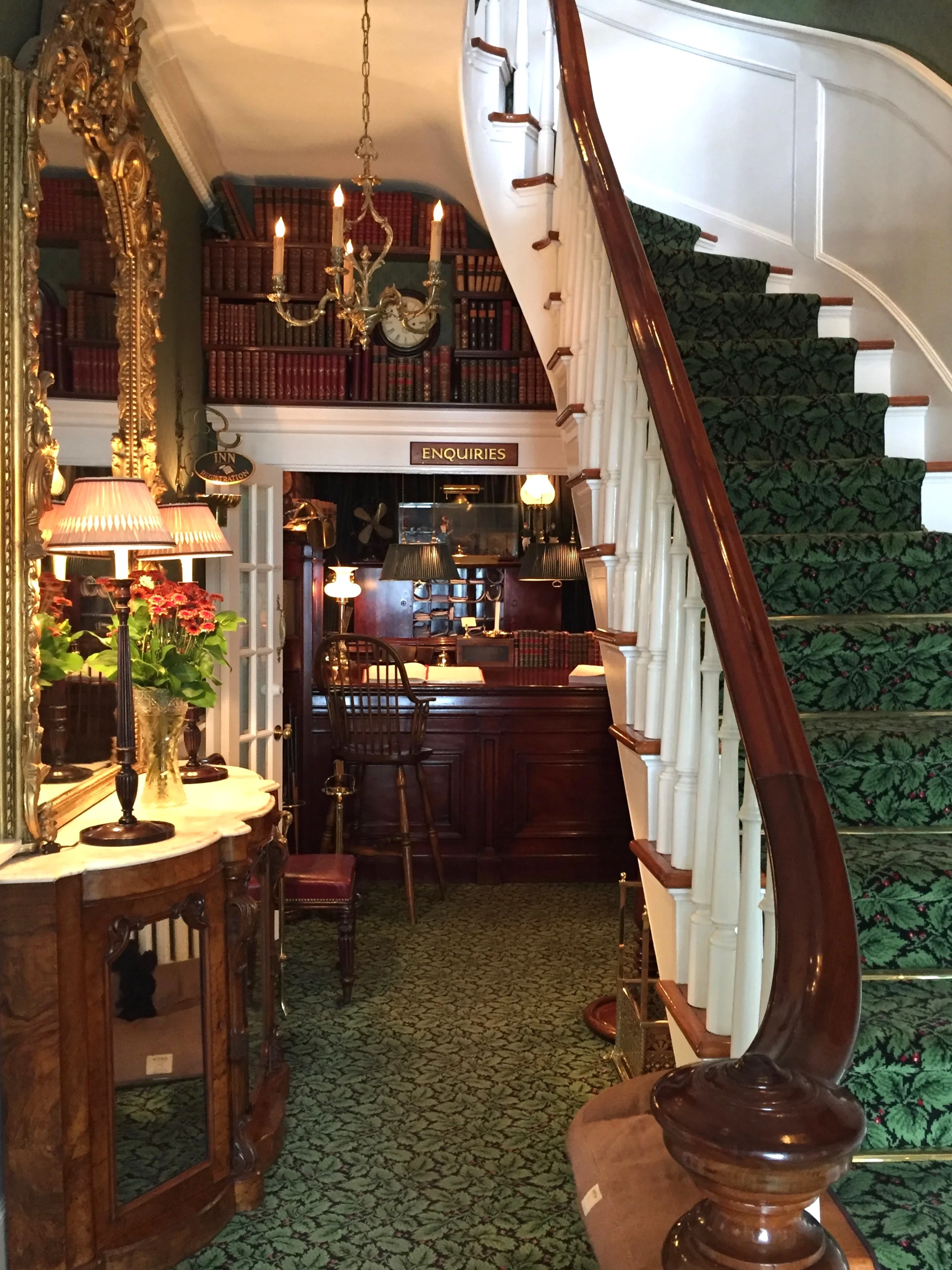 Foyer in the Charlotte Inn - Martha's Vineyard - Photo by Linda Smith Davis - New England Fine Living