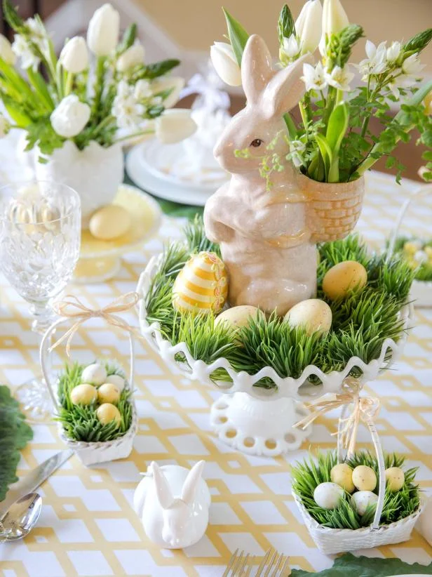 yellow and green easter table setting .jpg