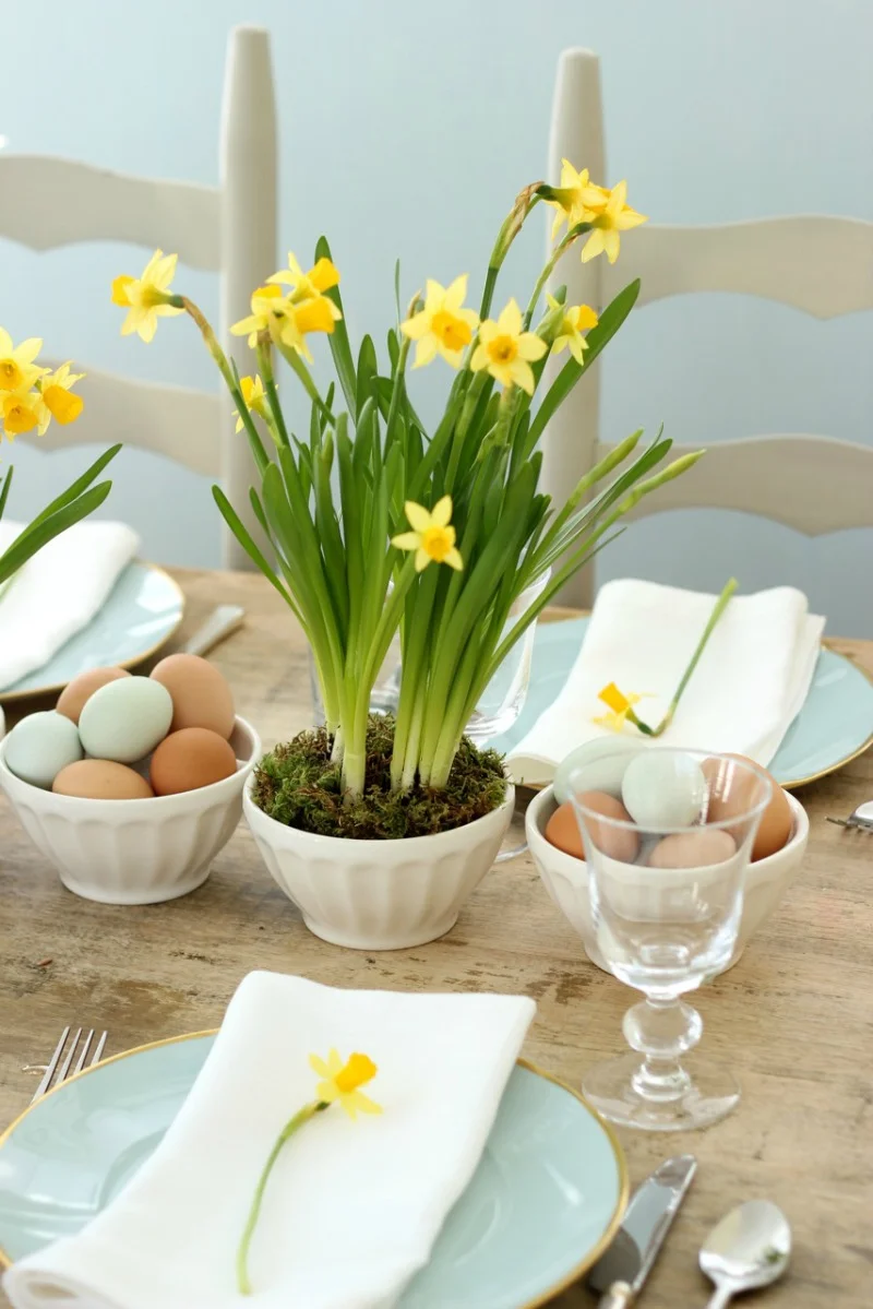 daffodils and eggs Easter spring table setting.jpg