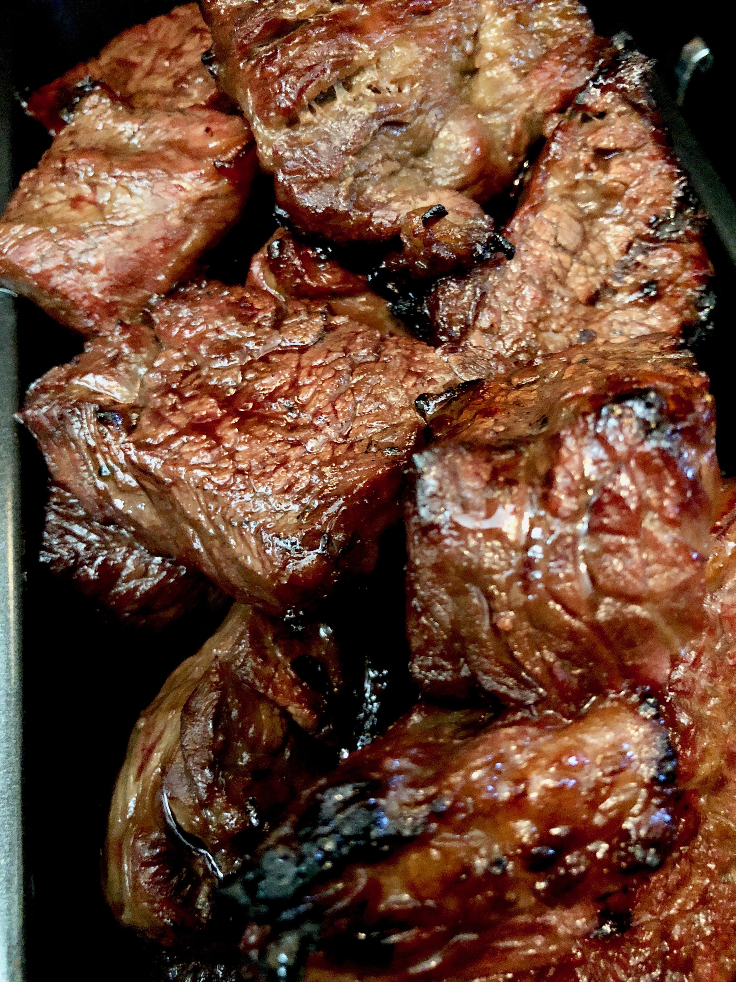 How to make marinated bourbon steak tips
