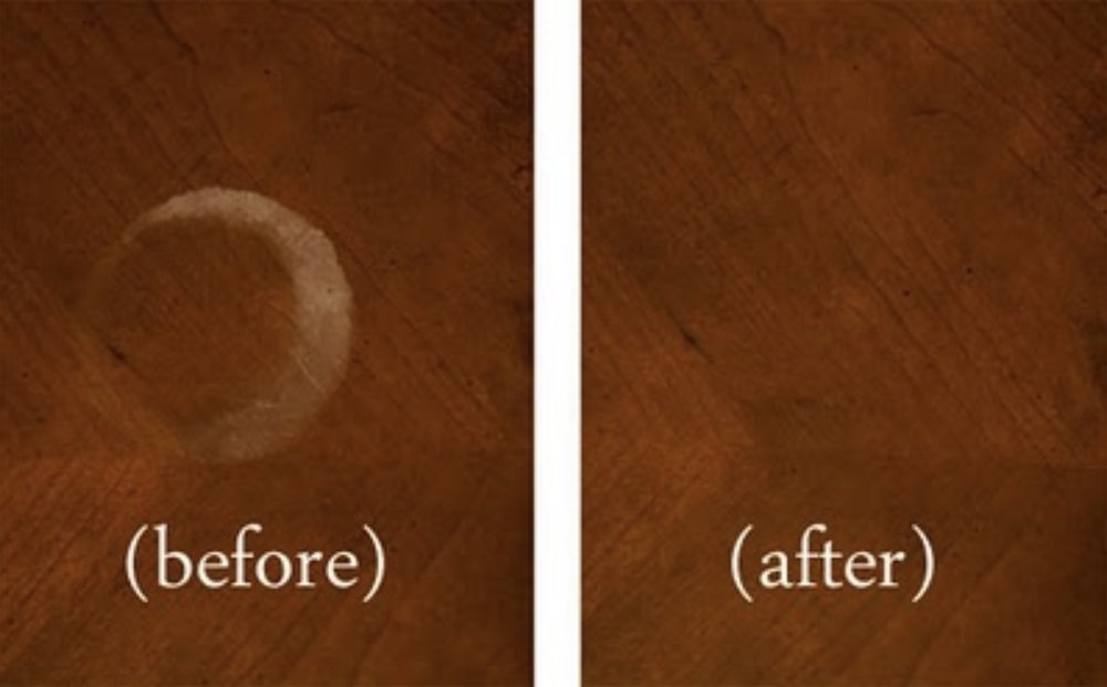 Remove Water Stains Or Marks, How To Remove Water Stains From Laminate Wood Furniture