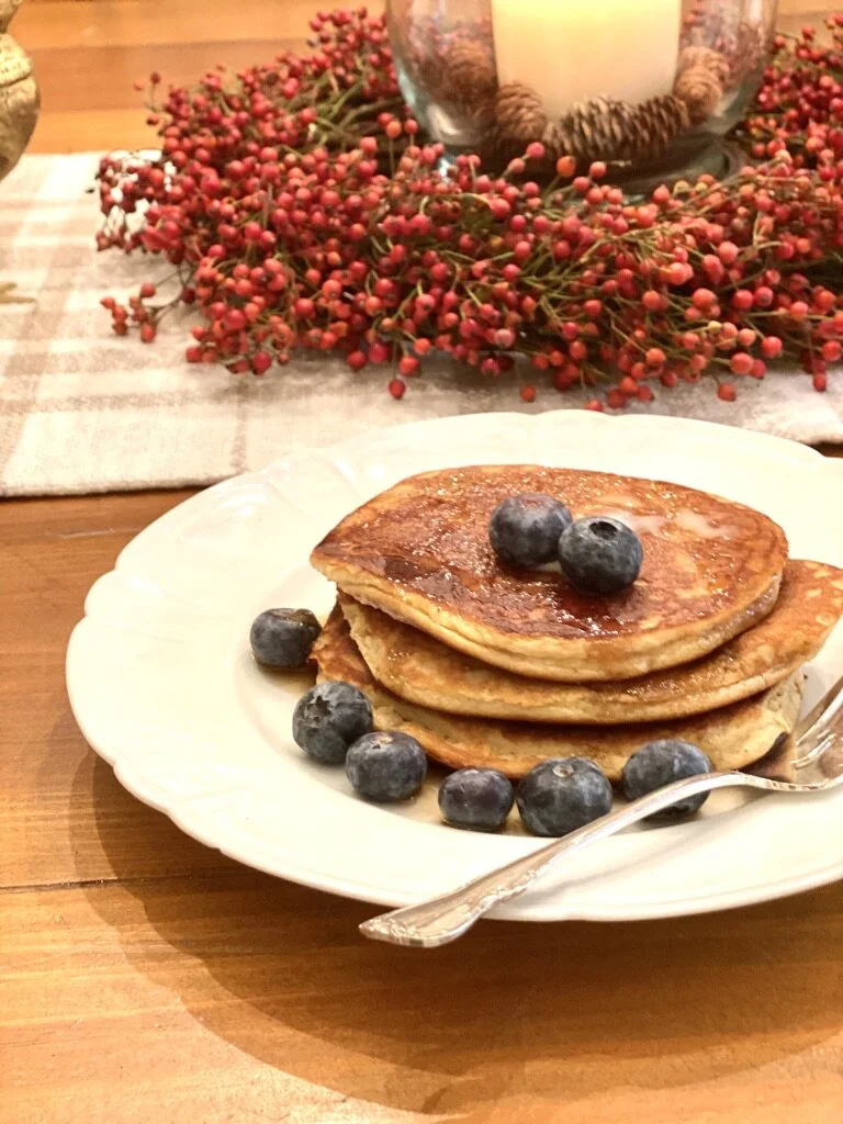 Fluffy Almond Flour Pancake Recipe using local honey and spices