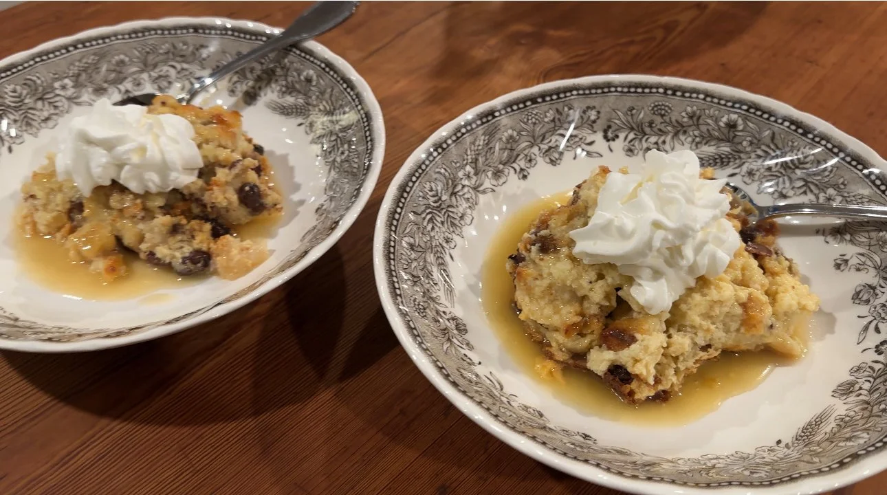 Bread Pudding with Maple Cream Sauce