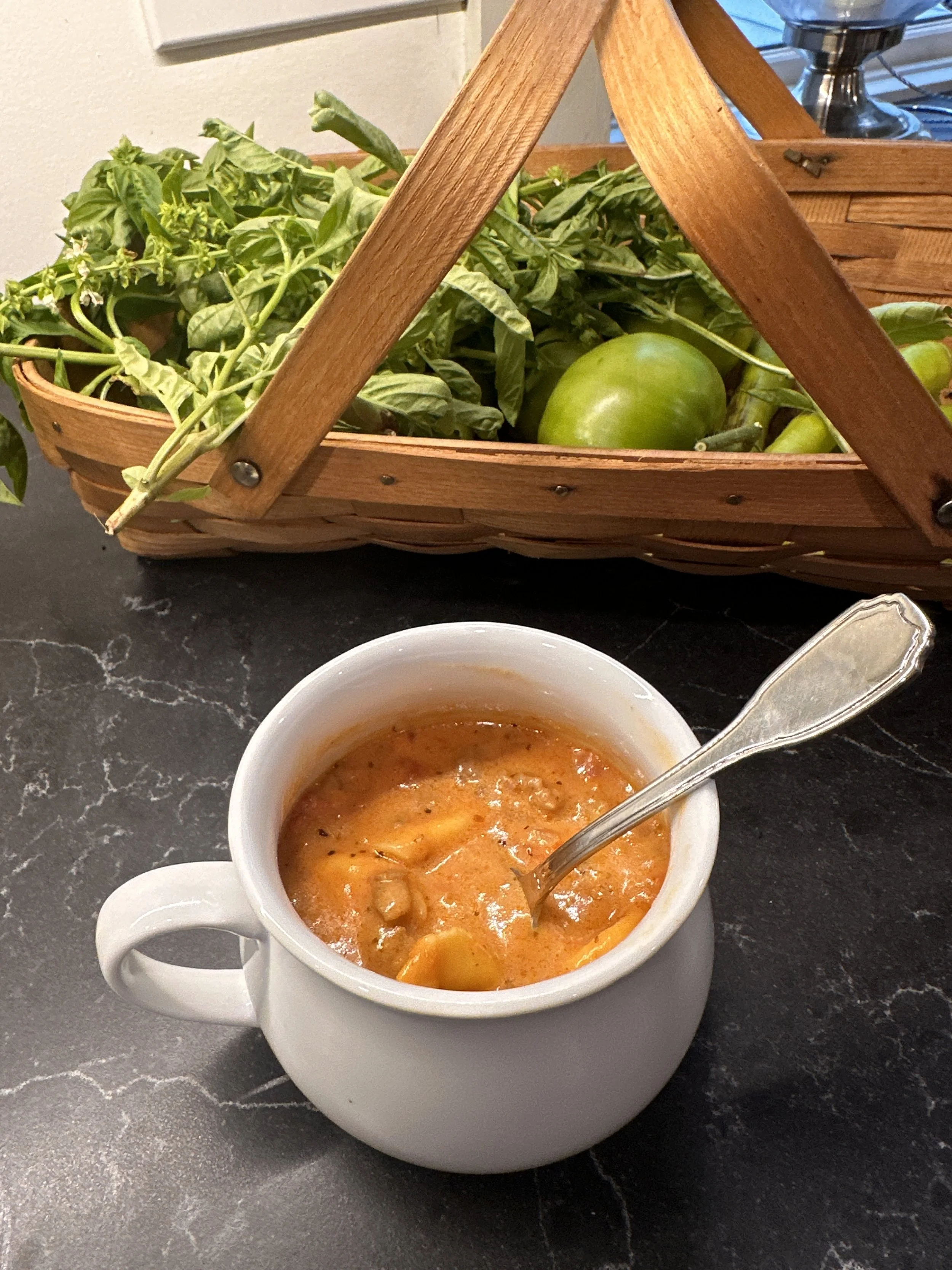 Creamy Tortellini &amp; Sausage Soup 