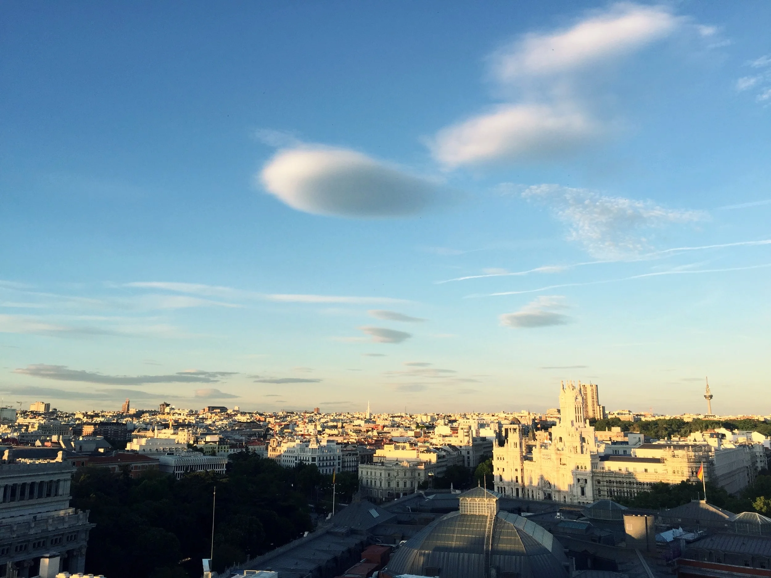 The stunning view from the Circulo de Bellas Artes