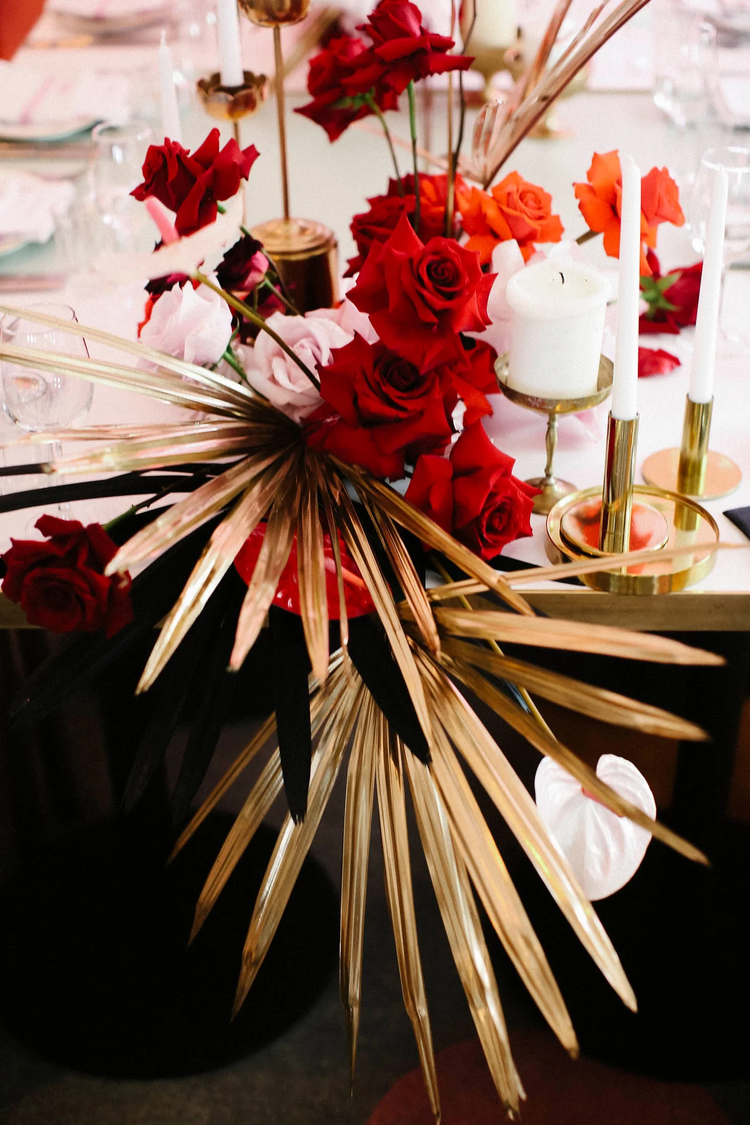 Lara + Cass romeo and juliet bohemian blooms the imperial reception